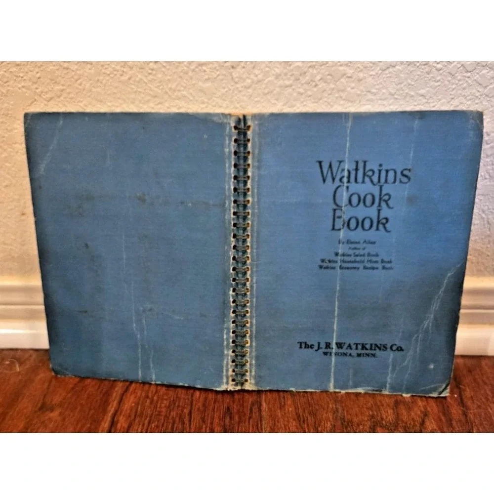 WATKINS COOKBOOK 1948 Spiral Bound by‎ J. R. Watkins Co Vintage 8th edition